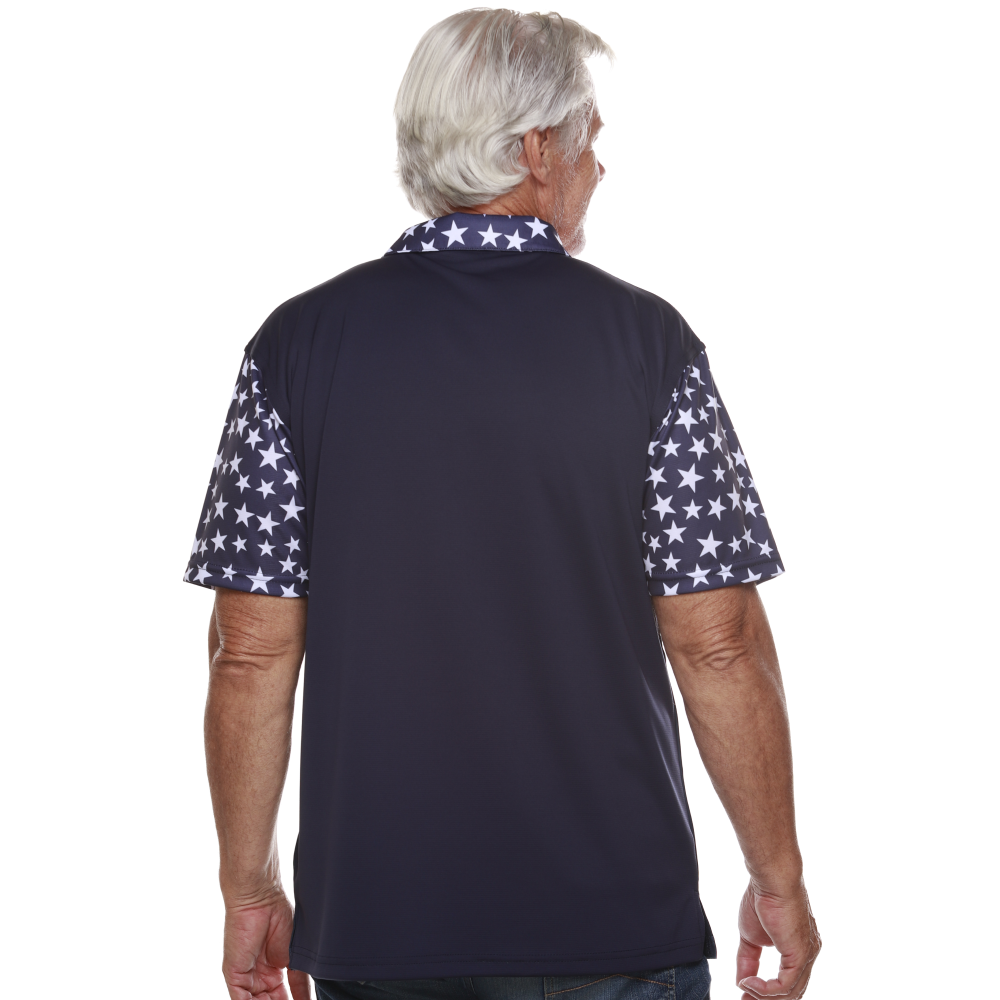 Men's Made in USA Stars and Stripes Tribute Performance Polo