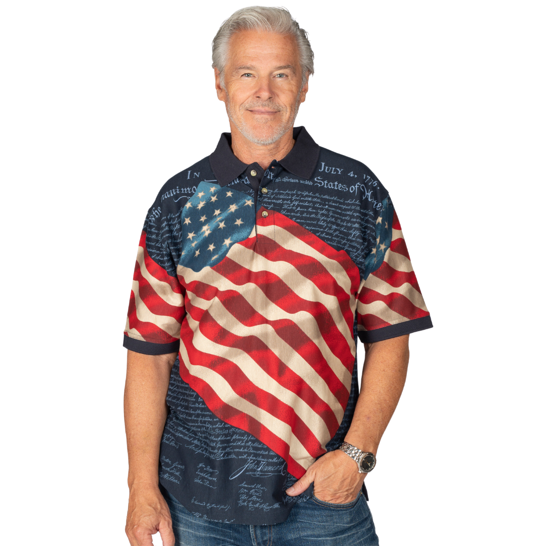 Men's Declaration 1776 100% Cotton Polo Shirt
