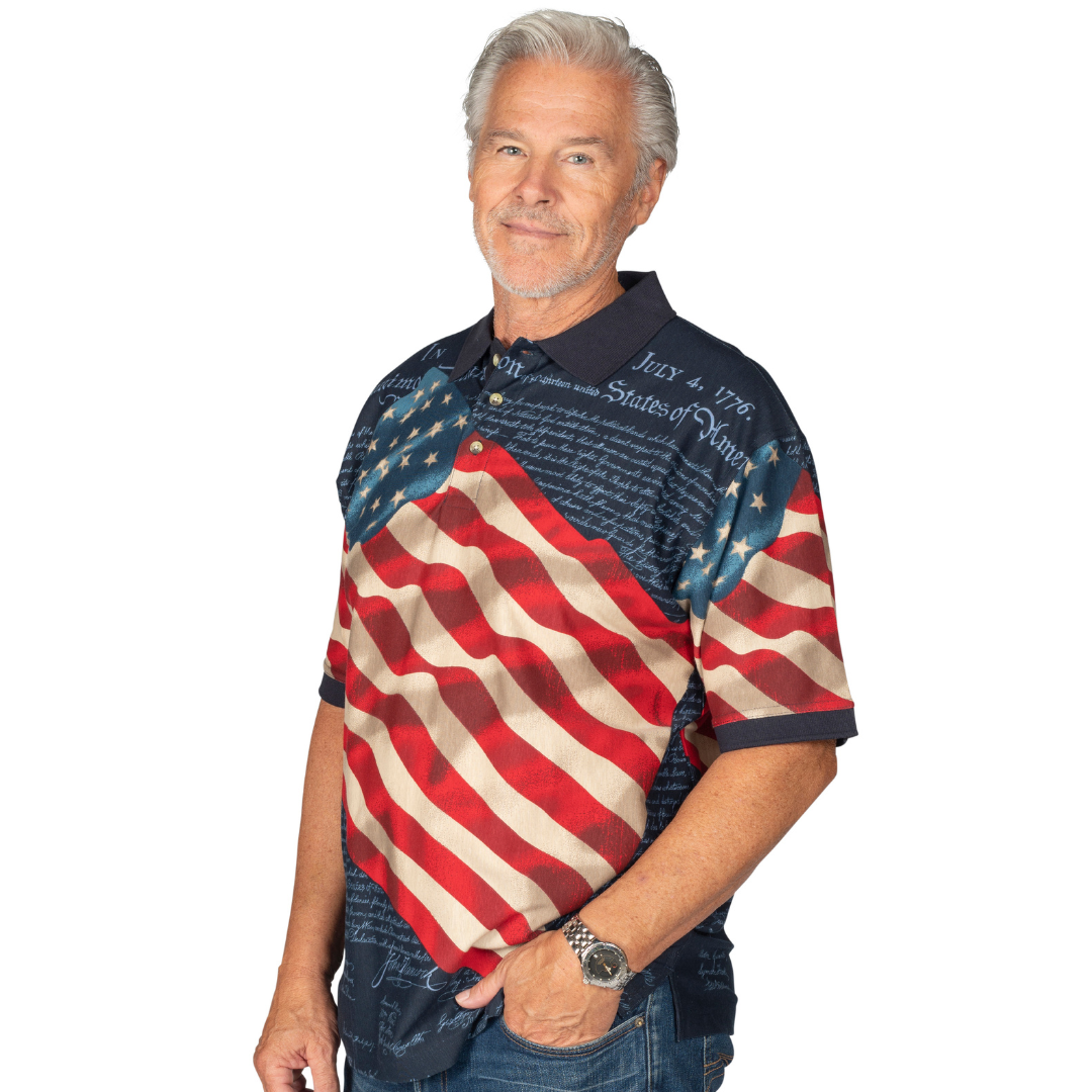 Men's Declaration 1776 100% Cotton Polo Shirt
