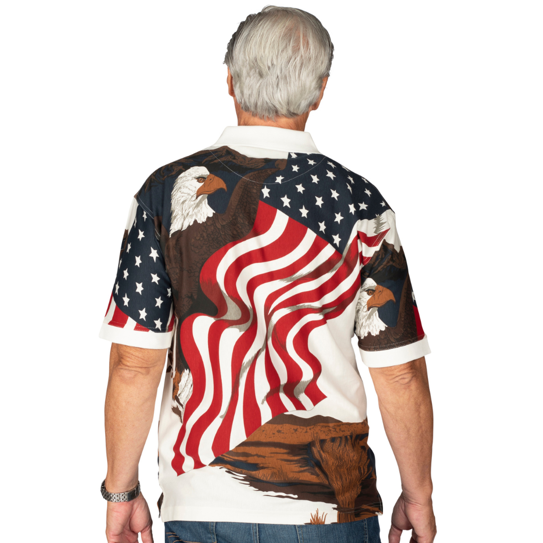 Men's Liberty's Wings Cotton Polo Shirt