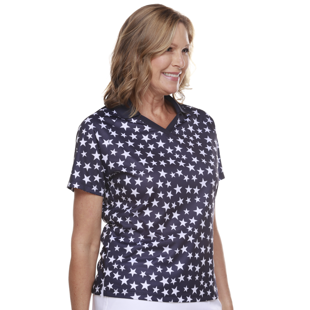 Women's Made in USA Stars Tech Polo Shirt