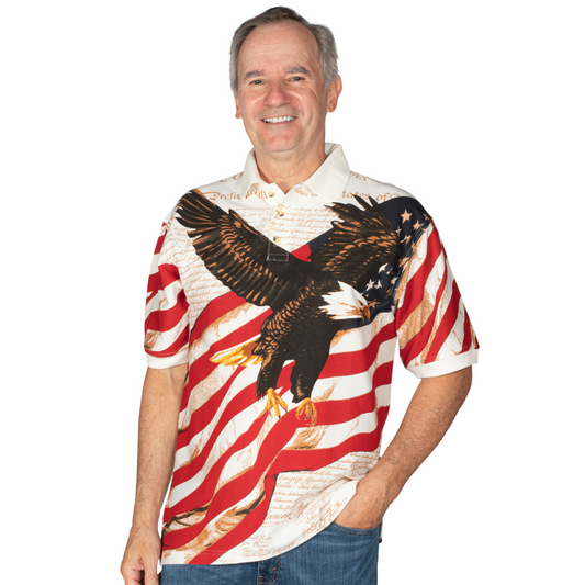 Men's Patriot's Pride Cotton Polo Shirt