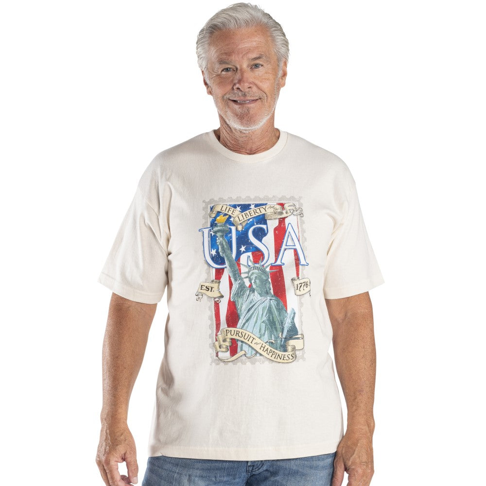 Made in USA Patriot's Pursuit 100% Cotton T-Shirt