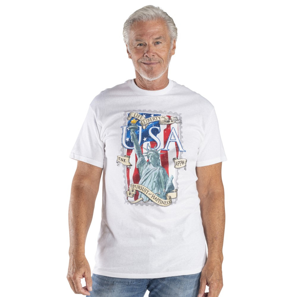 Made in USA Patriot's Pursuit 100% Cotton T-Shirt